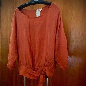 Blu Pepper Dolman Sleeve Oversized Blouse